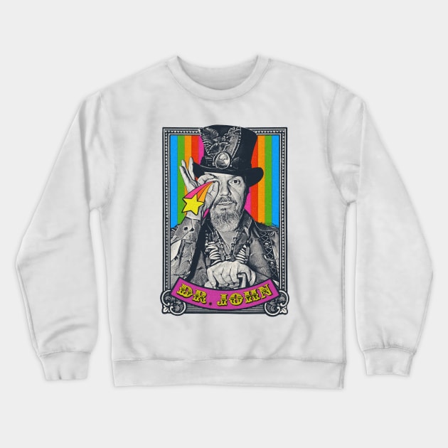 Dr John † Vintage Style New Orleans Design Crewneck Sweatshirt by DankFutura